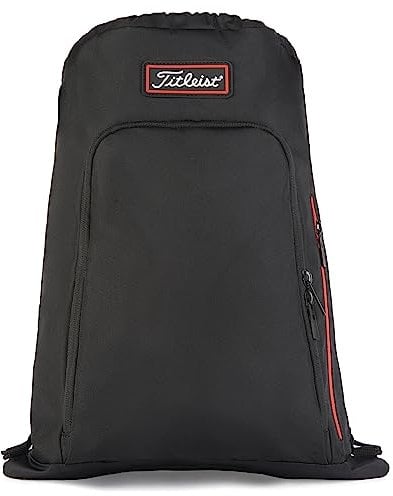 Titleist Players Sack Pack Bag, Schwarz/Rot, M