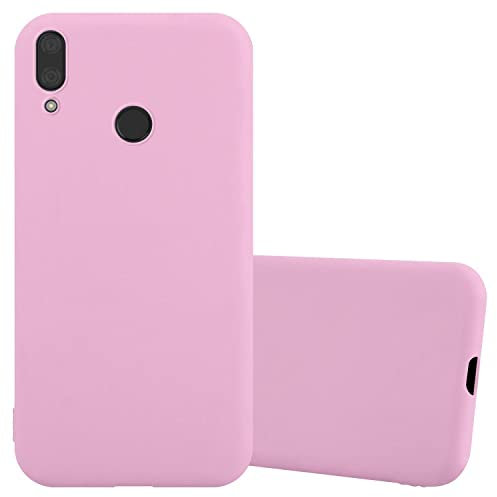 Cadorabo Hülle kompatibel mit Huawei Y7 2019 Y7 Prime 2019 Schutzhülle TPU Silikon Case Candy Design Slim Kratzfest Weiche Gummi mit Rundumschutz Case Hülle für Huawei Y7 2019 Y7 Prime 2019 in Rosa