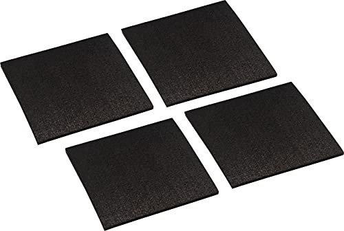 Connex Antirutschmatte 100 x 100 x 5 mm - Praktisches Set mit 4 Stück - Zur punktuellen Rutschhemmung - Zuschneidbar & abwaschbar - Aus Granulat / Antirutschunterlage / Vibrationsschutz / DY270645