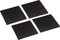 Connex Antirutschmatte 100 x 100 x 5 mm - Praktisches Set mit 4 Stück - Zur punktuellen Rutschhemmung - Zuschneidbar & abwaschbar - Aus Granulat / Antirutschunterlage / Vibrationsschutz / DY270645