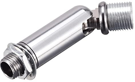 sourcing map Dachschräge Adapter Drehgelenk M10 M12 Gewinde für Leuchter Pendelleuchte Chrom