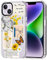 MOSNOVO für iPhone 14 Hülle – Durchsichtige, schlanke, stoßfeste TPU+PC-Handyhülle, [6,6 Fuß Fallschutz/Anti-Abziehen] - Vintage-Collage-Kunst