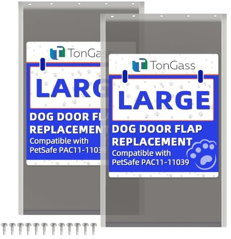 TonGass PAC11-11039 Ersatzklappe für große Hunde, kompatibel mit PetSafe Freedom Hundetüren, 26,7 x 41,6 cm, Ersatzklappen für Haustiertüren mit Magnetverschluss, wetterfest und verwindungsbeständig