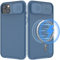 Hitaoyou iPhone 14 Plus Magsafe Case with Slide Lens Cover, Slim Magnetic Case for iPhone 14 Plus 6.7 Blue