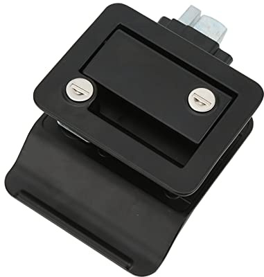 Serrure de Porte d'Entrée pour Remorque de Voyage, Camping Car, Double Ouverture, Conception Silencieuse, Haute Sécurité, Résistante à l'usure(Le Noir)