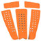 Restokki Surfboard Pad, 5PCS Durable Surfboard Pad Anti-Rutsch Tragbares Surfen Surf Deck Tail Pads Deck Grip Traction Pad (5Farben)(Orange)
