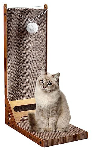 Wand-Katzenkratzer, Vertikaler Katzenkratzbaum aus Pappe, Katzenkratzspielzeug, Katzenminze-Spielzeug, Katzengeschenke, Katzenspielzeug Interaktiv