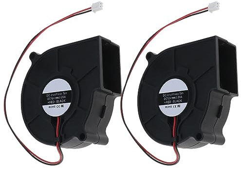 ECSiNG 2Pcs Dual Kugellager Gebläse Fan 7530 Gebläse Brushless Kühlgebläse Lüfter Dual Kugellager System für Auto Heizung System 3000RPM