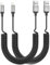 Câble spiralé USB vers Lightning, Certifié MFi Câble de charge court iPhone voiture [2 pièces], Câble Apple Carplay Câble de charge rapide pour iPhone 14/13/12/11 Pro SE Mini, iPhone X XR XS 8 7 6