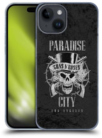 Head Case Designs Licenza Ufficiale Guns N' Roses Paradise City Vintage Custodia Cover Dura per Parte Posteriore Compatibile con Apple iPhone 15