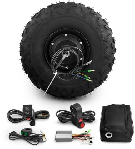 Motore del mozzo con ingranaggi brushless da 14,5 pollici 500 W con pneumatici fuoristrada 145/70-6 per scooter con carriola per carrello elettrico (48V500W)