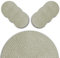 ARCA, Set di 6 Tovagliette Tonde Effetto Corda, per 6 Persone, Ideali per la Tavola, Realizzate in Poliestere, Resistenti e Durature, Colore Beige, Diametro 38 cm