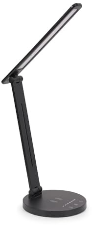 ValueLights | Black Dimmable LED Task Desk Lamp Wireless Charging Adjustable Reading Light | Table Lamps, Home Décor & Improvement Essential
