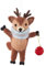 BUTLERS Weihnachtsbaumkugel Elch mit Weihnachtskugel Christbaumschmuck Filz Braun -Hang ON- Weihnachten Baumkugeln Festlicher Elch Figur | Tannenbaum Deko & Weihnachtsdeko