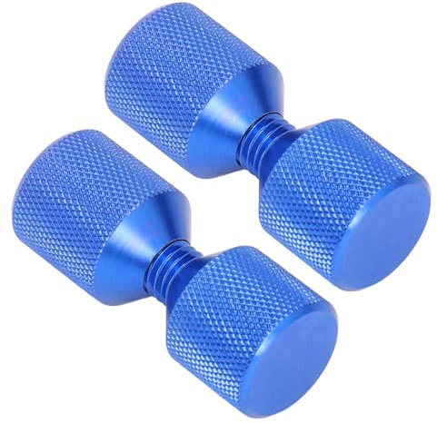 BOROCO 2 Stück Flansch-Ausrichtungsstifte aus Eloxiertem Aluminium, 1-1/8 Zoll Flansch-Doppellochstifte, Set für 0,5 Bis 14 Zoll 150LB-Flansche (Blau)