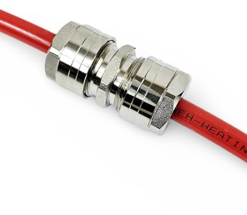 Adapter Reducer for Water Underfloor Heating Evoh Pipe and Multilayer Pert-Al Pert and Pex Pipe, Reducing Coupling Plastic to Copper Pipe (10x1.3mm Evoh Pipe)