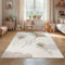 Taracarpet Kindezimmer und Jugendzimmer Kurzflor Teppich in Pastell Farben Kinderteppich auch für Babyzimmer geeignet Pastell bunt Drachen 160x230 cm