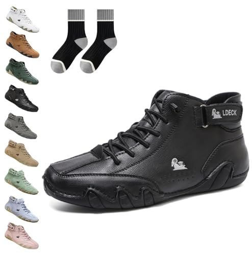 Vogany Schuhe Damen, Vogldeck - wasserdichte Und Atmungsaktive Orthopädische Schuhe, Handmade High Boots for Hiking Camping Driving Shoes (C, Erwachsene, 50, Numerisch, EU Schuhgrößensystem, M)