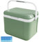 Nevera rígida con 6 Bolsas de Hielo, Nevera portátil con Aislamiento de 5 l, de Poliuretano, con asa, Resistente, para Bebidas y Comida, para autocaravanas, Color Verde, pequeña.