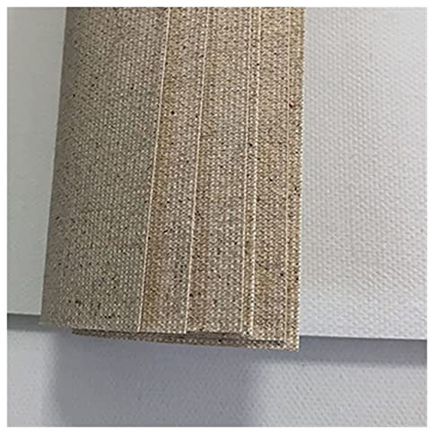 Premium-Leinen-Leinwandrolle zum Malen, 5 Blatt (50 x 60 cm), blanko mit gemischter Grundierung, ideales Ölgemälde, wasserfestes Kunstzubehör