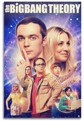 VBYTAXTWJ The Big Bang Theory TV Show Poster Poster Decorative Painting Canvas Wall Posters And Art Picture Print Modern Family Bedroom Decor Posters 20x30inch(50x75cm)