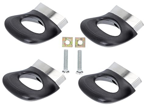 Warmhm Topfseitengriffe Edelstahl Hitzebeständig Korrosionsbeständig 4 Stück Ersatzgriffe Für Suppentopf Mit Doppel Loch Befestigung Topfgriff Zubehör