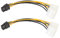 HDOYTXXM 2 cables PCI E de 6 pines a 4 pines para tarjeta gráfica PCIe PCI para convertidor Express Line