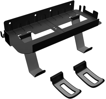 Wall Mounted Stand Storage Bracket Stand with Screws Kit Black