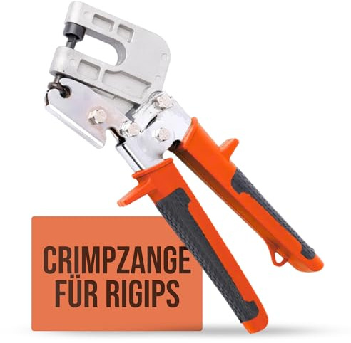 Pinza Engarzadora para Pladur – Herramienta para Perfiles de Tabiques de Cartón-Yeso – Acero Reforzado – Mango Ergonómico – Alta Resistencia para Paneles de Yeso