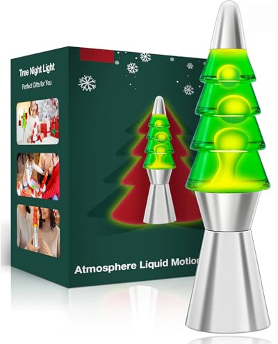 TRUYOK Lavalampe Kinder als Weihnachtsbaum Lavalampen Grüne Nachttischlampe Entspannendes Nachtlicht und Coole Bewegungslampe Kinder Buntes Licht Lampe Geschenk für Schlafzimmer Wohnzimmer Home Decor