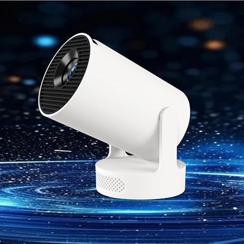 HY300 PRO Mini Beamer, 4K 1080P Unterstützung, mit Android 11, WiFi 6, Bluetooth 5.0, unterstützt Airplay & Miracast, tragbarer Heim- und Outdoor-Projektor, Projektor mit automatischer Trape (Ultra)
