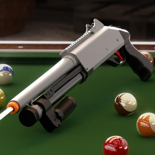 Taco de billar con pistola de billar, diseño de metal de alta precisión para juegos competitivos e informales, perfecto para entusiastas del billar