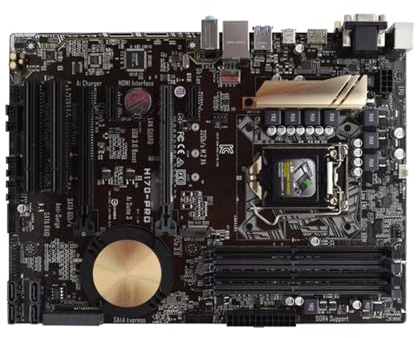 Carte Mere pc Carte mère Fit for ASUS H170-PRO Compatible avec Les processeurs i7-7700/6700K, i5-7600/6500 et i3-7320/6300, Socket LGA1151, 4 emplacements DDR4, Intel H170, M.2 PCIe 3.0, Format ATX