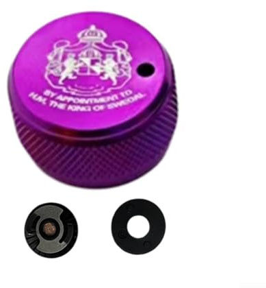 Manopola di controllo della bobina con funzione sonora interna per ABU Garcia Baitcast mulinelli 3 3.5 4 P5 in lega di alluminio accessori per attrezzature da pesca (viola)