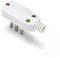 Velamp PLUG-IT-10AK Fiche équerre 90°, 2P+T, 10A, Gain de Place, Plastique, Blanc