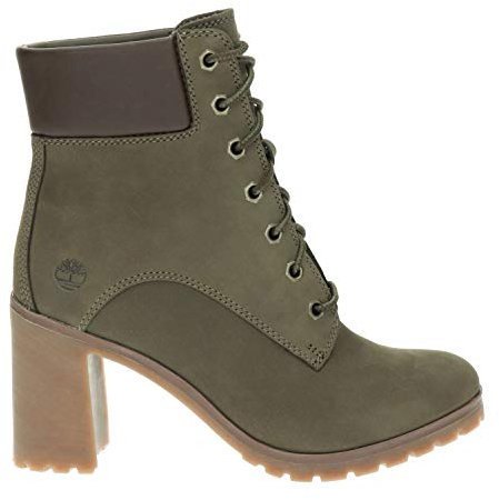 Timberland Allington - Stivaletti da donna con lacci, 15,2 cm, Oliva, 40 EU