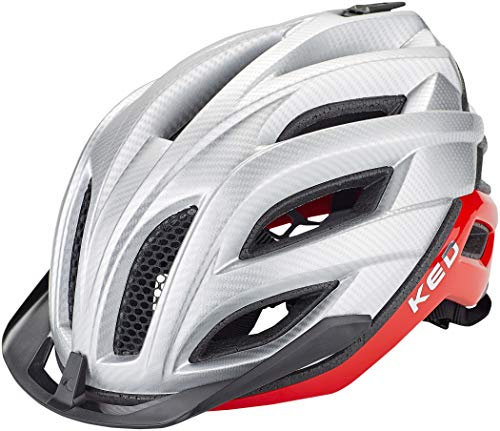KED Champion Visor Kopfumfang L 58-61 cm Silver red