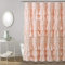 Lush Decor, Blush Kemmy Shower Curtain, 72 x 72