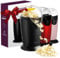 Andrew James Popcorn Maker Machine, Healthy Air Popper, Popcorn Machine with 8 American Cinema Style Boxes, 1200W, Black