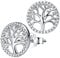 Lydreewam Lebensbaum Ohrringe für Damen 925 Sterling Silber Ohrstecker mit Geschenkbox für Weihnachten Geburtstag Muttertag, Durchmesser 10mm
