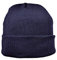 Breiter Strickmütze XXL für größere Köpfe, Wintermütze, Beanie aus Merinowolle, Marine, XXL
