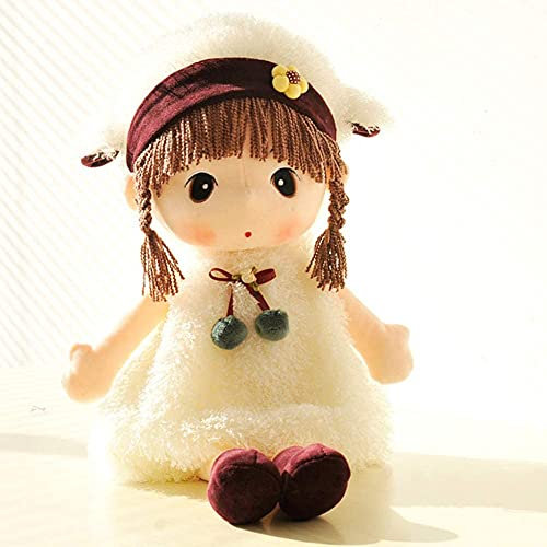 Uposao Muñeca de tela para bebé con ropa y pelo, 45 cm, bonito juguete de ragdoll de peluche, muñeca de bebé, princesa, para dormir para niños pequeños como regalo de cumpleaños