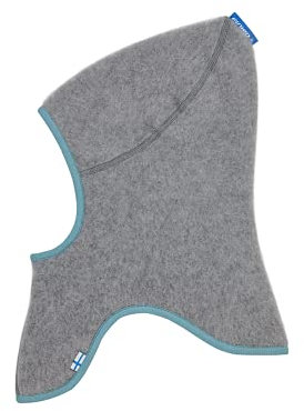 Finkid Luola Wool Grau - Vielseitige wärmende Kinder Wollfleece Sturmhaube, Größe L - Farbe Charcoal