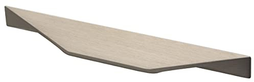 Gedotec Griffleiste Edelstahl Optik aus Aluminium - Möbelgriff silber für Schubladen | CUTT | Küchengriff Länge: 400 mm | Design-Griff | Profilgriff | 1 Stück Schrankgriff inkl. Befestigungsschrauben