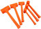 Non-Elastic Rubber Hammer Installation Hammer Multifunctional Ceramic Tile Floor Tile Camping Tool Blow Mallet Orange Soft Rubber Unicast Hammer DIY Tools Mallet Hammer Rubber 4LB