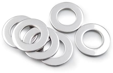 Flache Unterlegscheibe aus 304 Edelstahl, für Schrauben, Schrauben, Metalldichtung, M33 x 50 x 1,5 mm, 2 Stück.