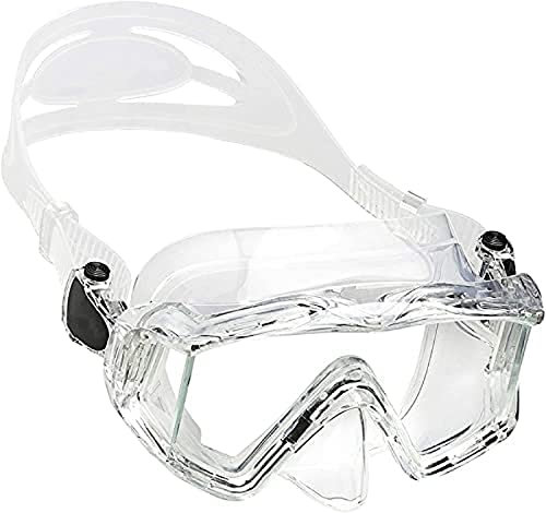 KRASS Brille Tauchen Schnorcheln Tauchmasken Schnorchelausrüstung Set Silikonrock Tauchmaske Professionelle Schnorchelausrüstung Für Erwachsene,Transparent,Collector88