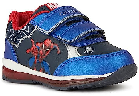 Geox B TODO Boy Sneaker, Navy/RED, 21 EU