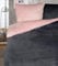 Leonado Vicenti Teddy Plüsch Winter Flausch Cashmere Touch Wendebettwäsche 135 x 200 cm 4 TLG kuschelig warm Rosa Anthrazit, 4 tlg. 135x200 + 80x80 cm