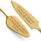SMARTEON Let's Eat Cake Cake-Server Set mit Tortenmesser und Personalisierter Gravur – Hochzeitsgeschenke für Brautpaar, Geburtstag, Jubiläum, Geschenkidee für Paare – Goldfarbenes Set in Geschenkbox